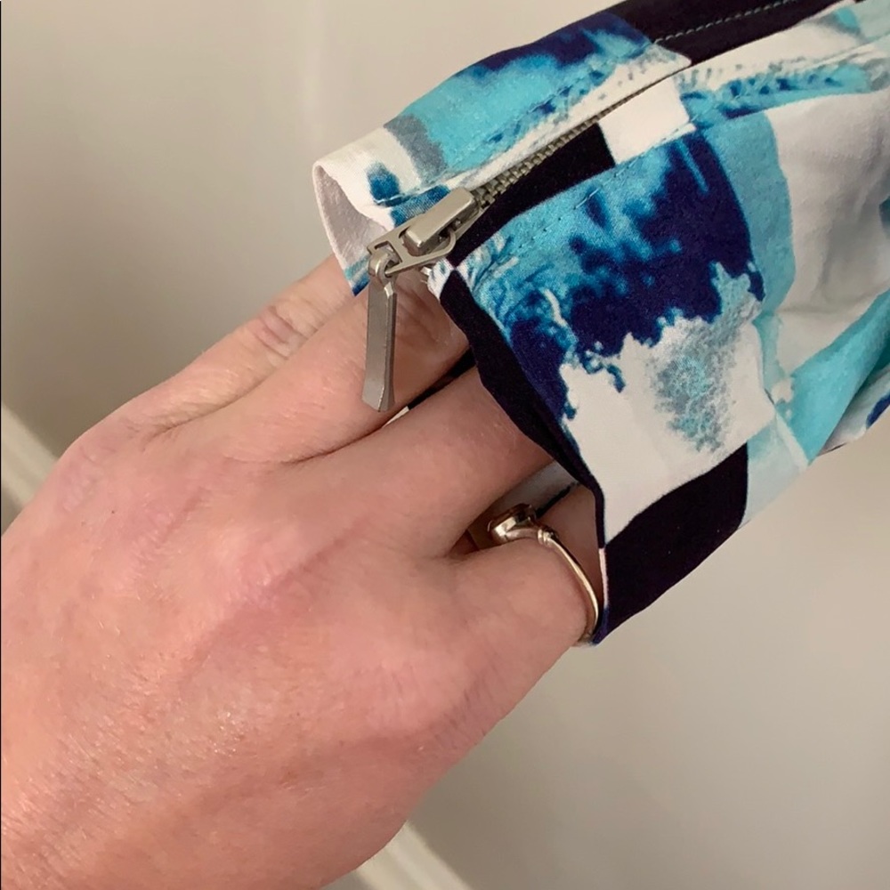 Blue patterned blazer - Picture 4 of 8